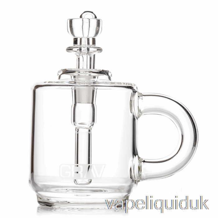 GRAV Coffee Mug Pocket Bubbler Clear Vape Juice